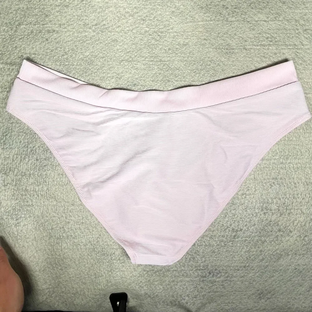 J.Crew‎ Ribbed cross-front cheeky bikini bottom - swimwear Size 2X BE812 PBL
